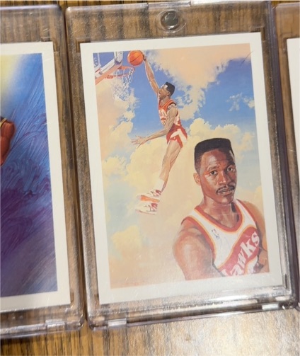 1990-91 NBA Hoops #355 Dominique Wilkins — front