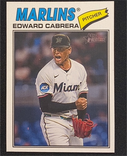 2026 Topps Heritage #169 Edward Cabrera — front