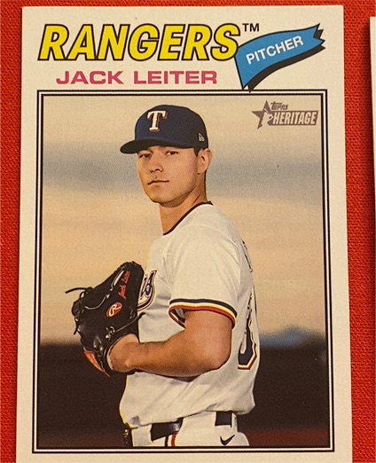2026 Topps Heritage #304 Jack Leiter — front