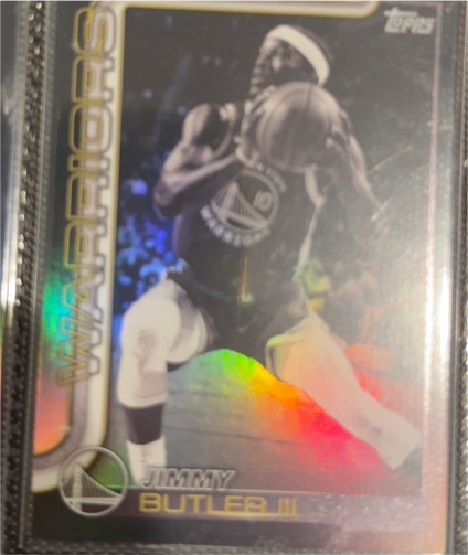 2025-26 Topps #136 Jimmy Butler III Blackout Golden State Warriors — front
