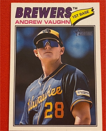 2026 Topps Heritage #309 Andrew Vaughn — front