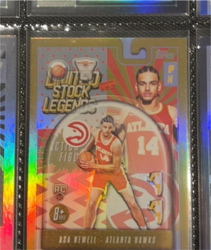 2025-26 Topps #LST-23 Asa Newell Rookie Limited Stock Legends Atlanta Hawks — front