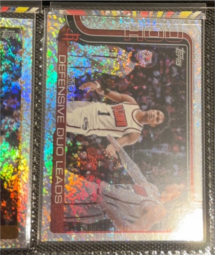 2025-26 Topps #297 Blastoff! Defensive Duo Leads Houston Rockets — front
