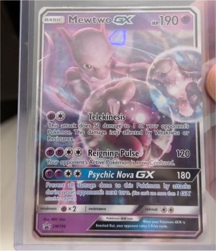 2019 Pokémon SM196 Mewtwo GX — front
