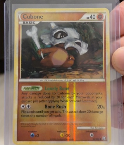 2010 Nintendo Pokémon Triumphant #60 Cubone — front