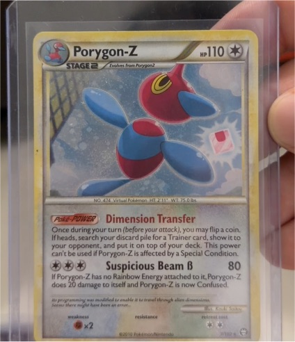 2010 Pokémon Triumphant #7 Porygon-Z — front