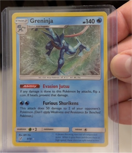 2019 Pokémon Detective Pikachu #9 Greninja — front