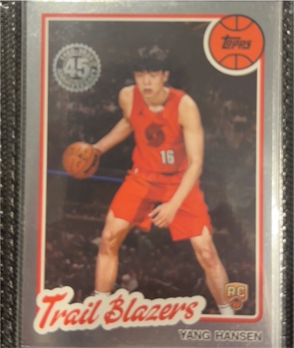 2025 Topps 45th Anniversary #80BK-62 Yang Hansen — front
