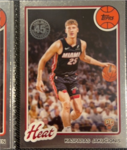 2025 Topps 45th Anniversary #80BK-66 Kasparas Jakucionis — front