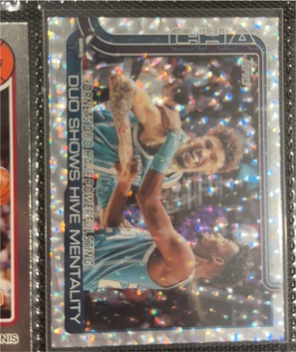 2025-26 Topps #283 Brandon Miller LaMelo Ball Duo Shows Hive Mentality — front