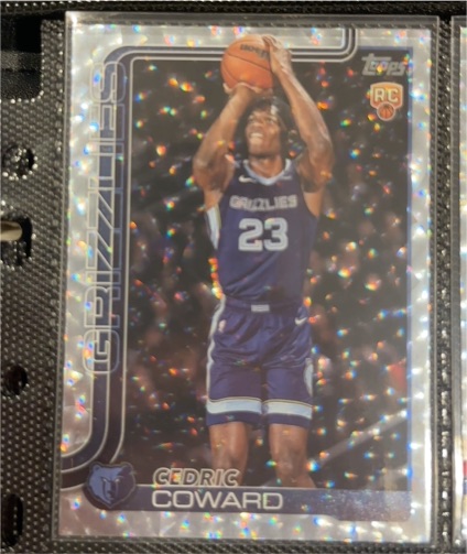 2025-26 Topps #211 Cedric Coward — front