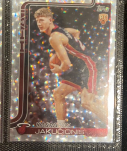 2025 Topps #220 Kasparas Jakucionis — front