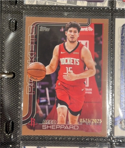 2025-26 Topps #178 Reed Sheppard — front
