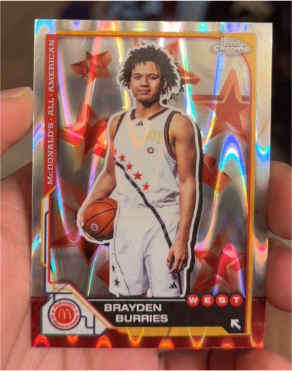 2025 Topps Chrome McDonald's All American #8 Brayden Burries — front
