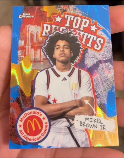 2025 Topps Chrome McDonald's All American Top Recruits #TP-9 Mikel Brown Jr. — front