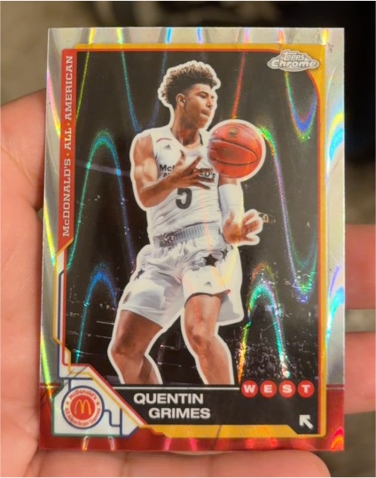 2025 Topps Chrome McDonald's All American #90 Quentin Grimes — front