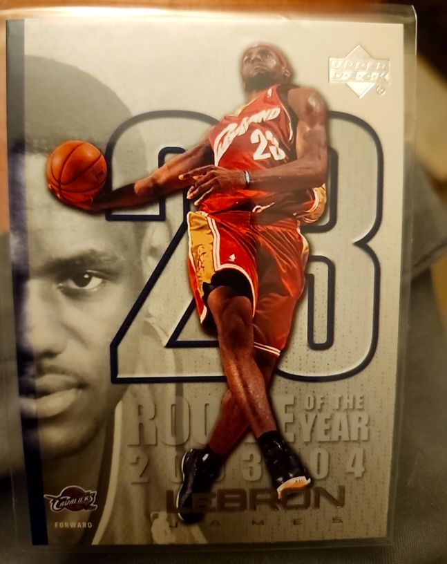 2003 Upper Deck #LJ20 LeBron James Rookie of the Year — front