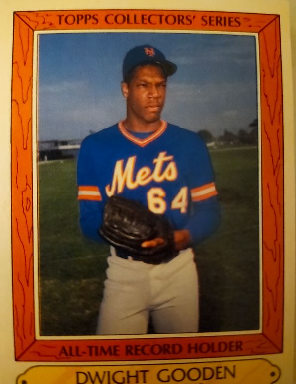 1985 Topps Collectors' Series #16 Dwight Gooden — front