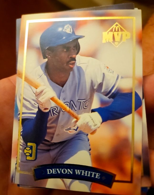 1992 Donruss McDonald's MVP #6 Devon White — front