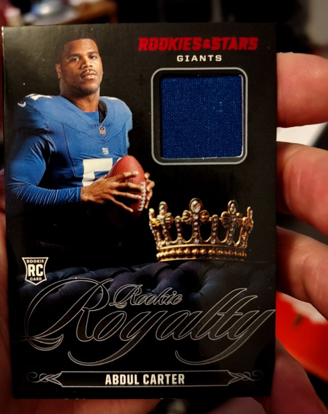 2025 Panini Rookies & Stars #RR-ACR Abdul Carter Rookie Royalty — front