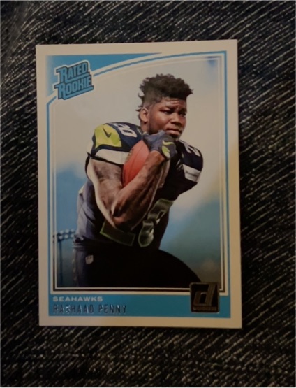 2018 Panini Donruss #318 Rashaad Penny — front
