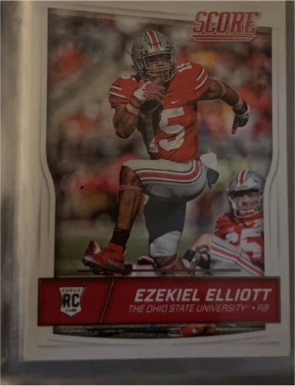 2016 Panini Score #344 Ezekiel Elliott — front