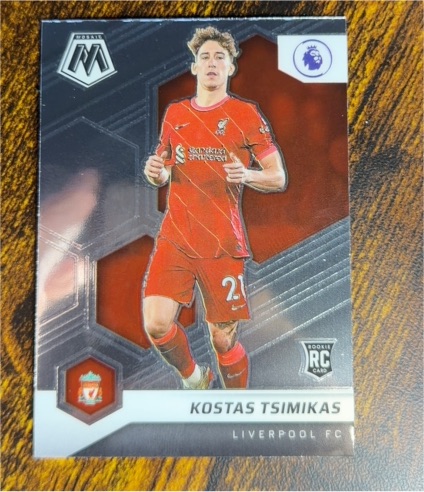 2021-22 Panini Mosaic Premier League #175 Kostas Tsimikas — front