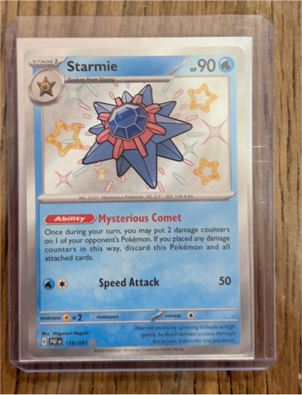 2024 Pokémon Paldean Fates #119 Starmie — front