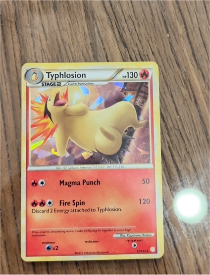 2010 Pokémon HeartGold & SoulSilver #32 Typhlosion — front