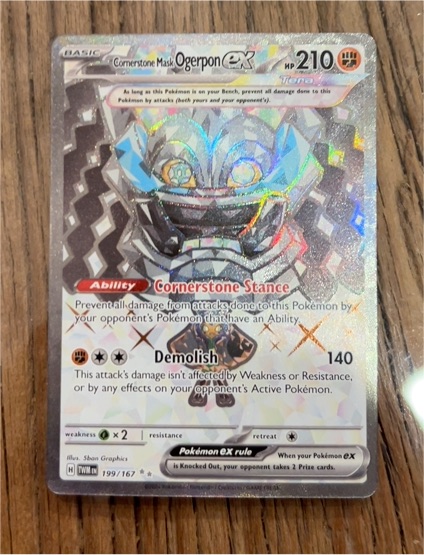 2024 Pokémon Sv06: Twilight Masquerade #199 Cornerstone Mask Ogerpon ex — front