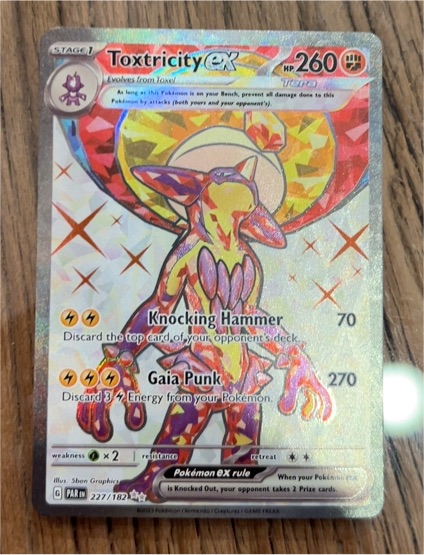 2023 Pokémon Toxtricity ex #227/182 — front