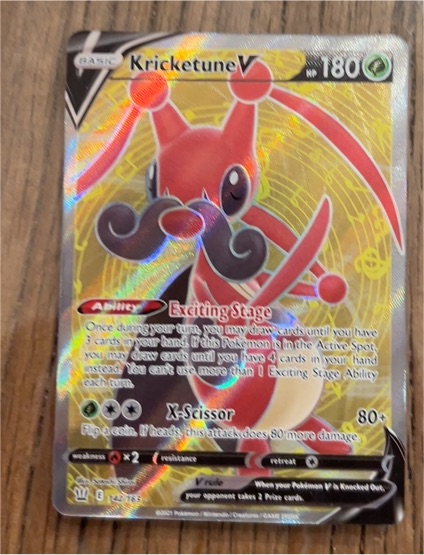 2021 Pokémon TCG Battle Styles #142 Kricketune V — front