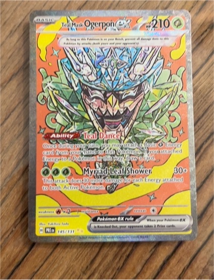 2022 Pokémon TCG 145/131 Teal Mask Ogerpon ex — front