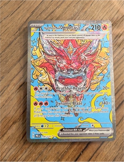 2022 Pokémon TCG Prismatic Evolutions #148 Hearthflame Mask Ogerpon ex — front