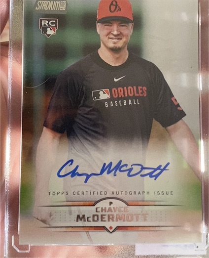 2025 Topps Stadium Club #SCBA-CMD Chayce McDermott — front