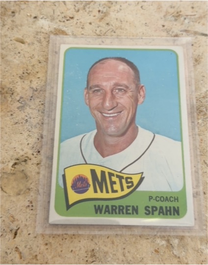 1965 Topps #205 Warren Spahn — front