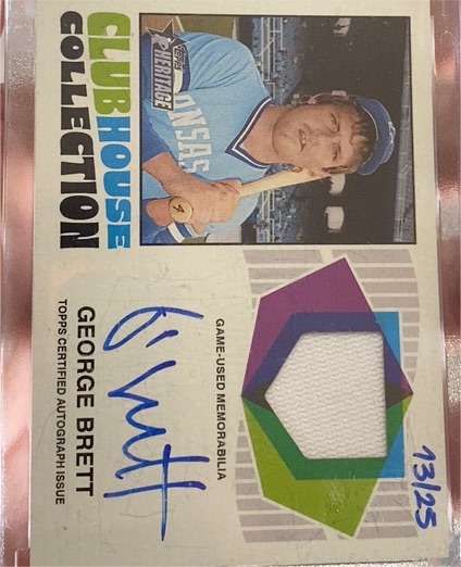 2026 Topps Heritage Clubhouse Collection George Brett — front