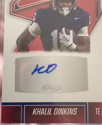 2026 SAGE High Series #A-KD Khalil Dinkins — front