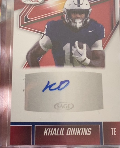 2026 SAGE High Series #A-KD Khalil Dinkins — front