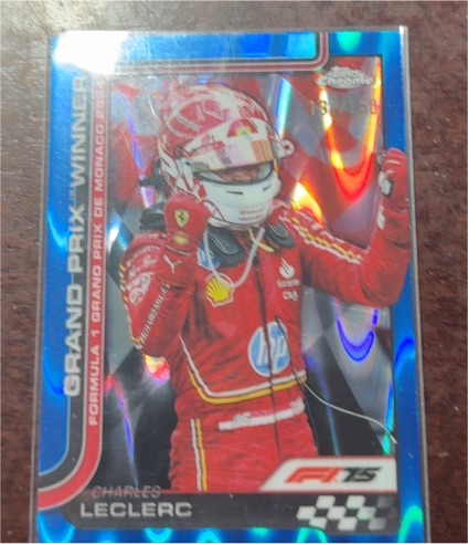 2025 Topps Chrome Formula 1 #111 Charles Leclerc Grand Prix Winner — front