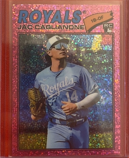 2026 Topps Heritage #136 Jac Caglianone — front