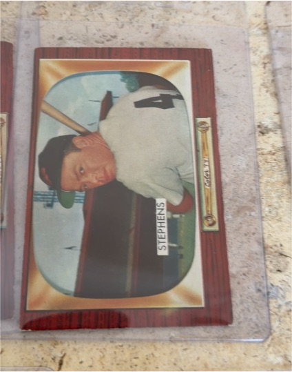 1955 Bowman #109 Vern Stephens — front