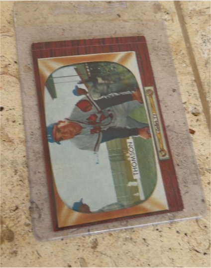 1955 Bowman #102 Bobby Thomson — front