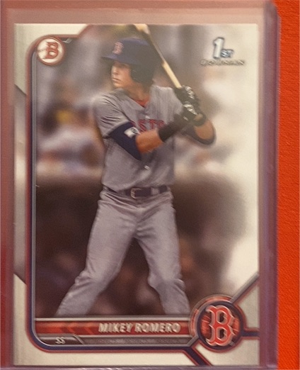 2022 Bowman Draft #BD-42 Mikey Romero — front