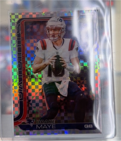 2025 Topps Chrome #207 Drake Maye — front