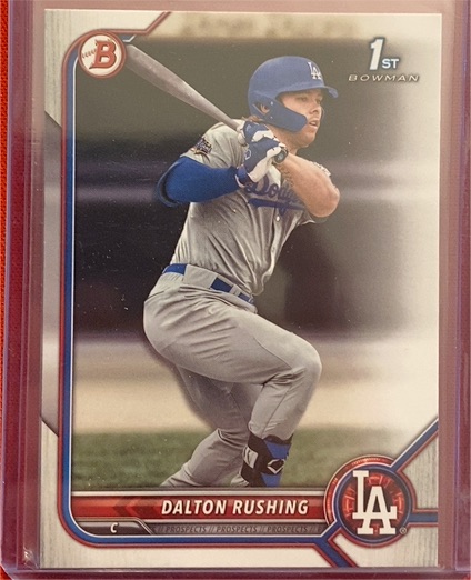 2022 Bowman Draft #BD-84 Dalton Rushing — front