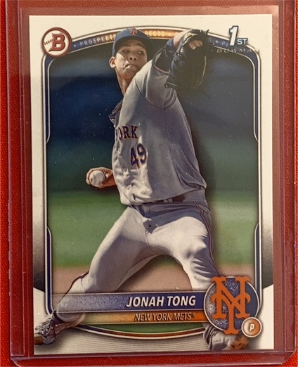 2025 Bowman #BP-105 Jonah Tong — front