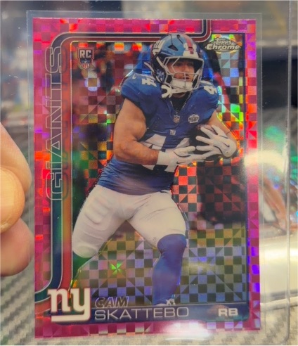 2025 Topps Chrome #331 Cam Skattebo — front