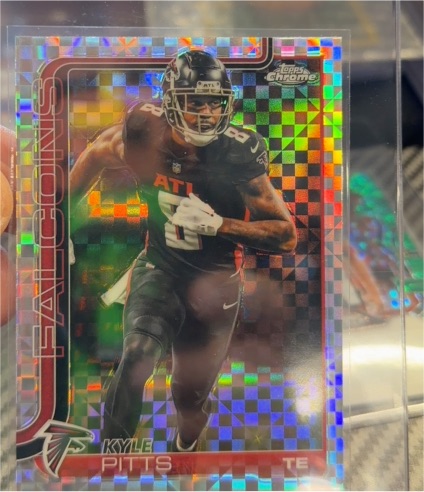 2025 Topps Chrome #14 Kyle Pitts — front