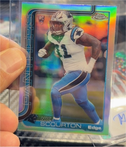 2025 Topps Chrome #353 Nic Scourton Rookie Refractor — front